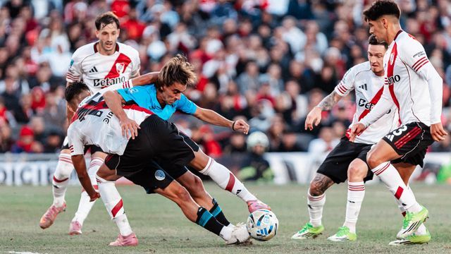 River en su último partido.