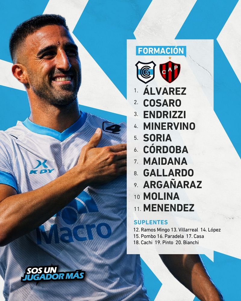 La nómina de jugadores titulares y suplentes que presentó el DT Hernán Pellerano a las autoridades del partido jugado este domingo en el estadio "23 de Agosto".