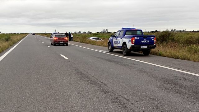 Despistes sobre Autopista 19 en cercanías de la localidad de La Francia
