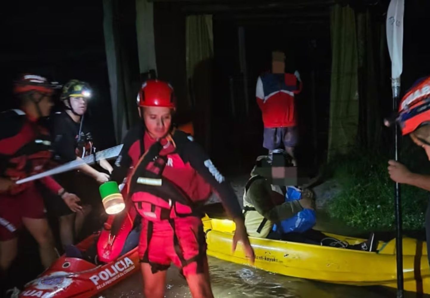 Evacuaron a familias en Traslasierra.