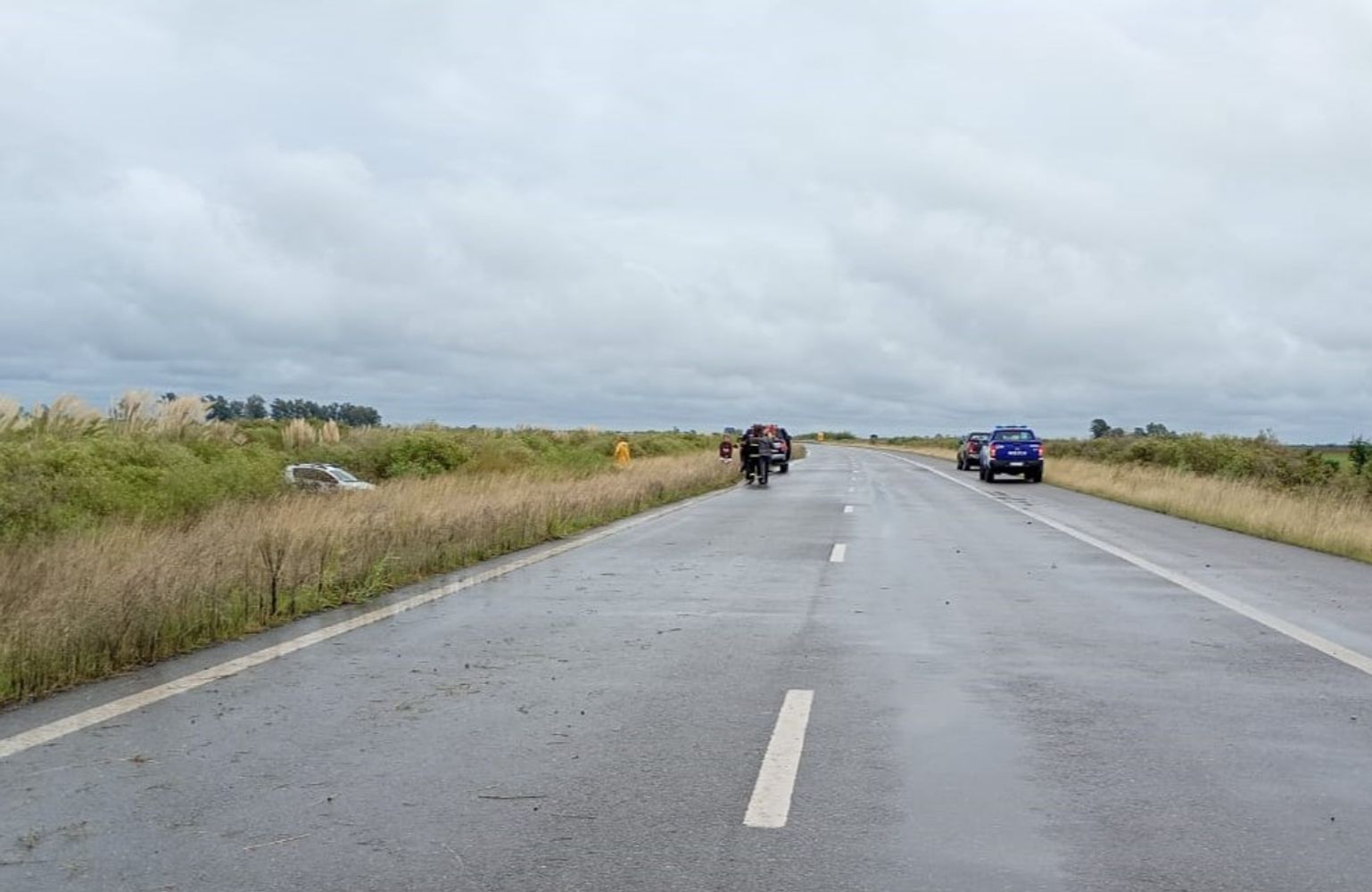 Despistes sobre Autopista 19 en cercanías de la localidad de La Francia