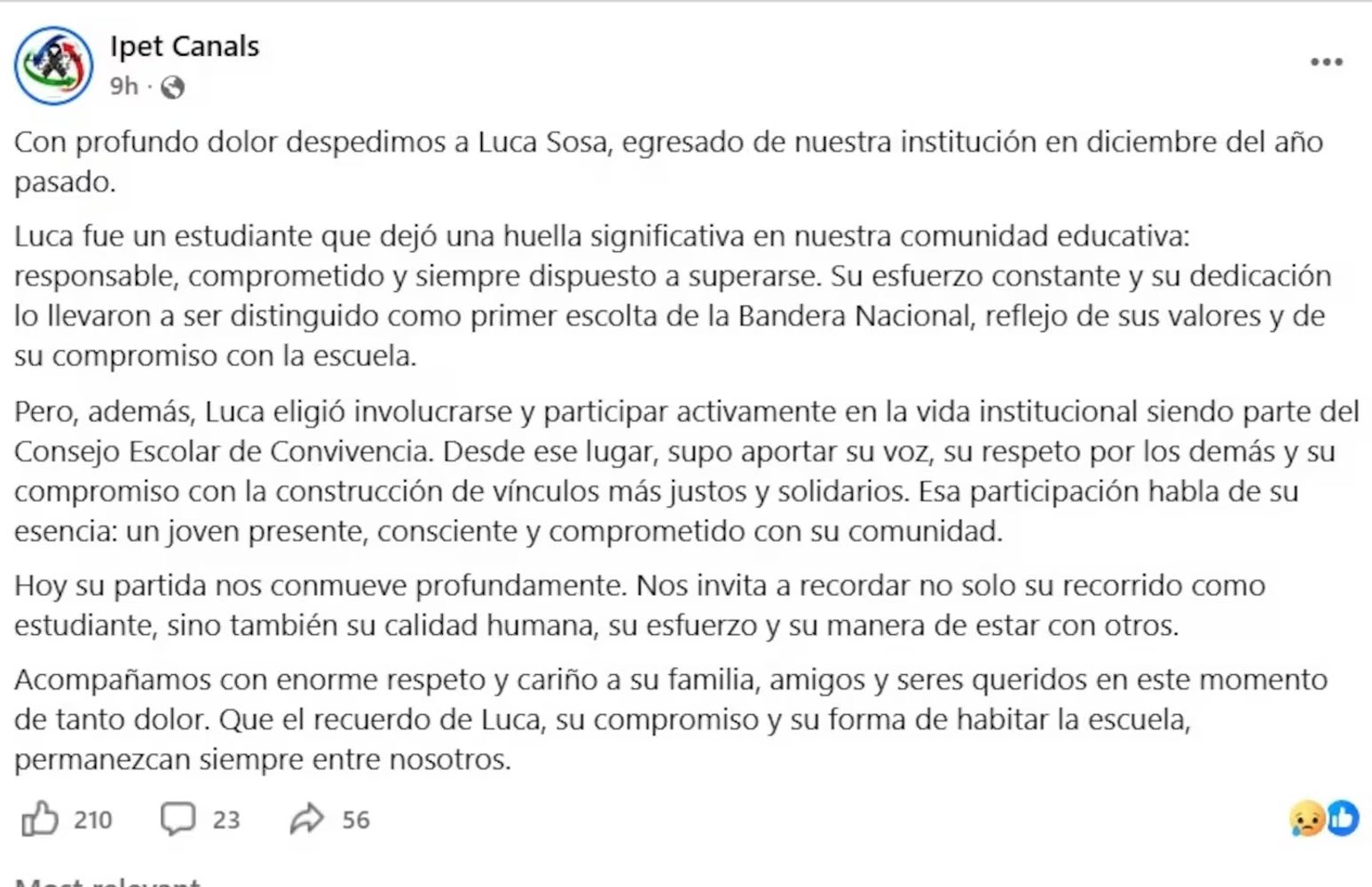 Conmoción por la muerte de un estudiante en una residencia universitaria de Córdoba.