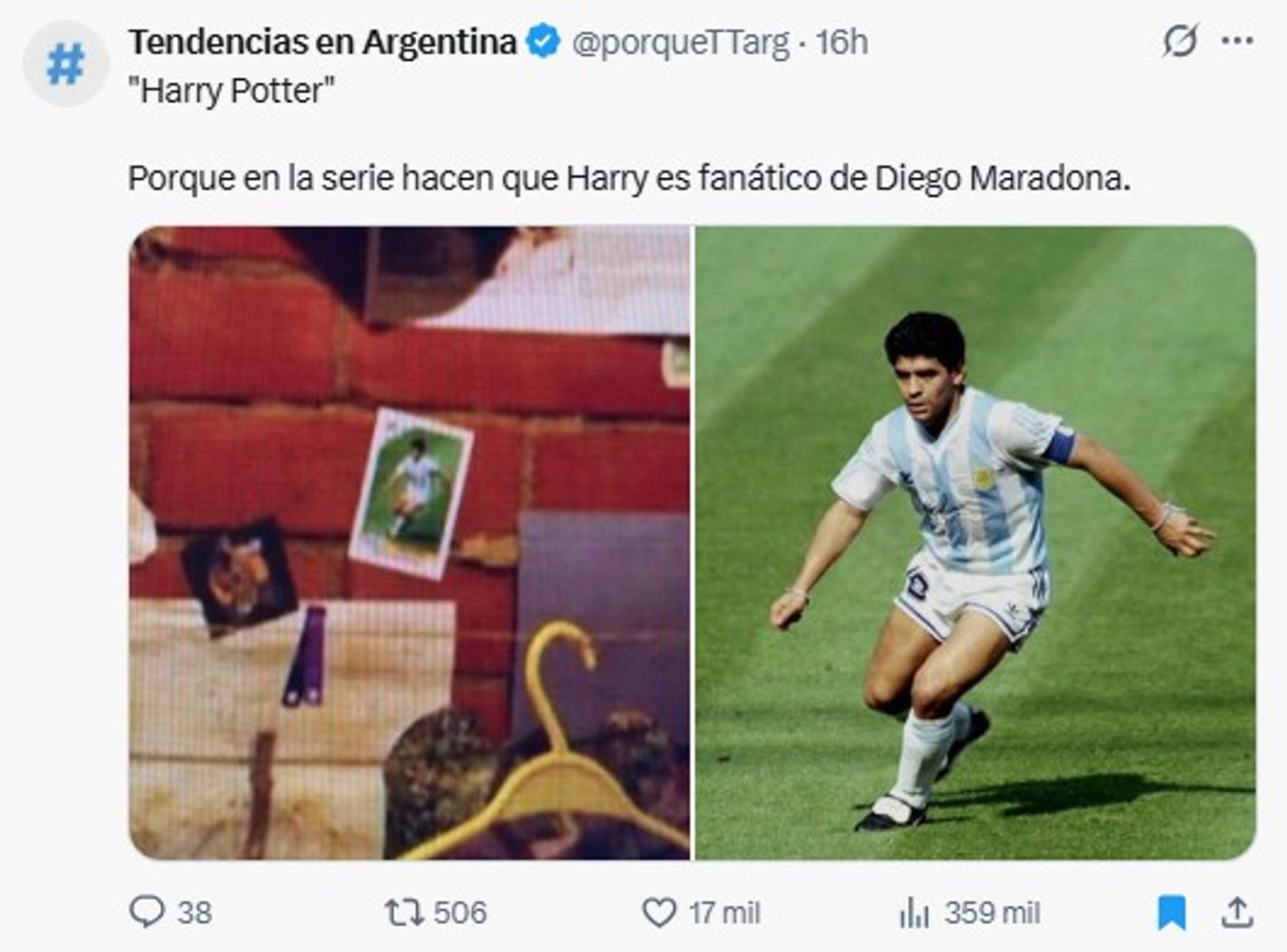 El inesperado guiño a Diego Maradona en la nueva serie de Harry Potter que causó furor