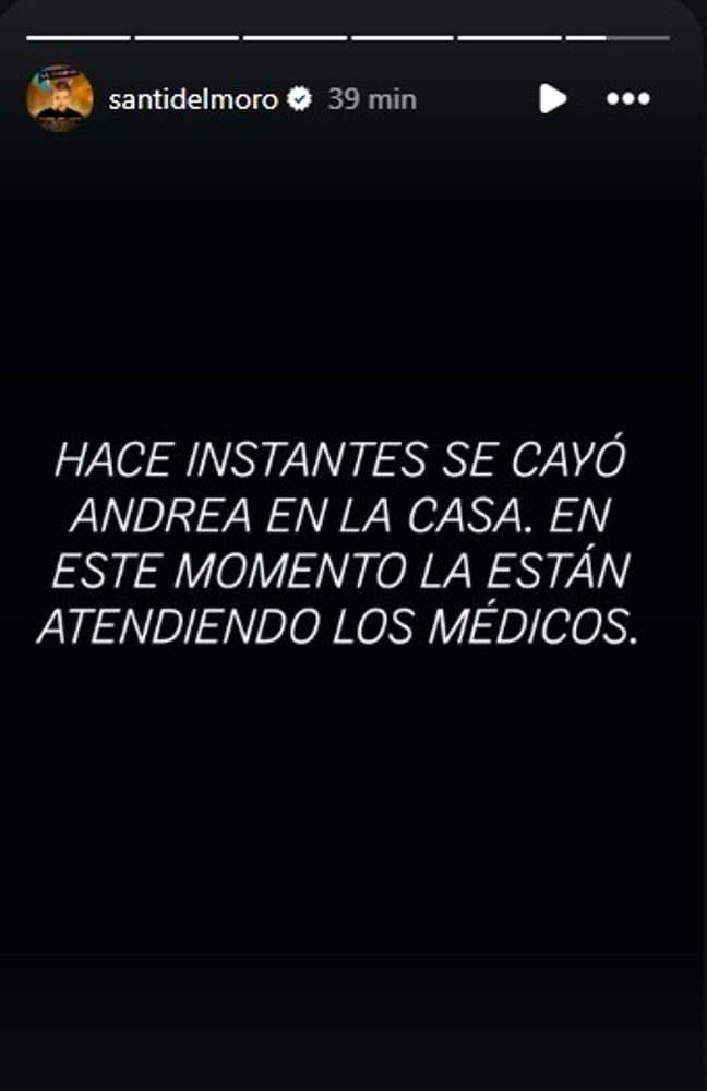 El mensaje de Del Moro sobre Andrea del Boca