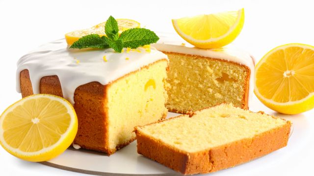 Budín de limón saludable listo en pocos pasos.