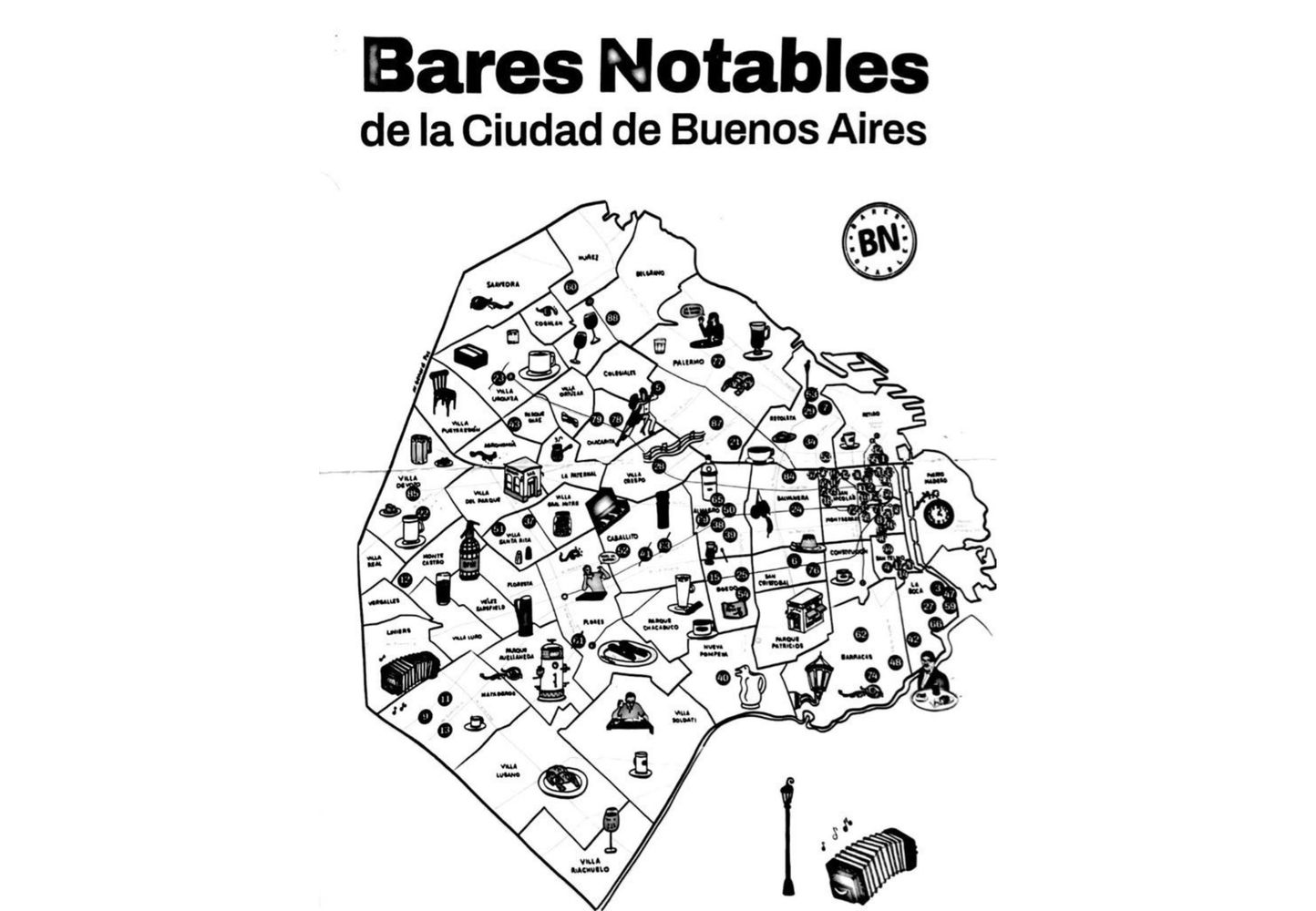 La guía de Bares Notables de CABA.