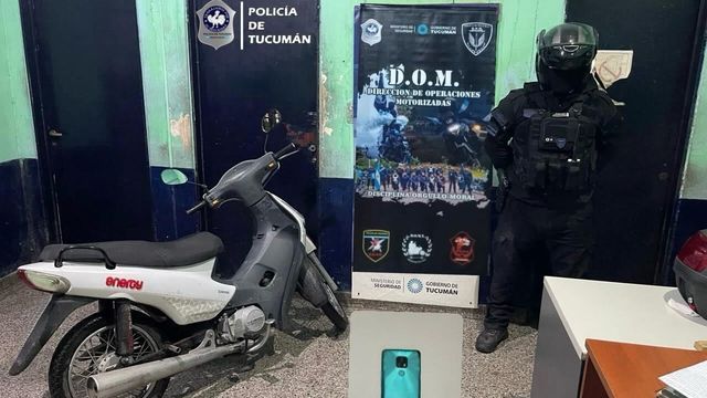 La motocicleta fue recuperada y restituida a su dueña.