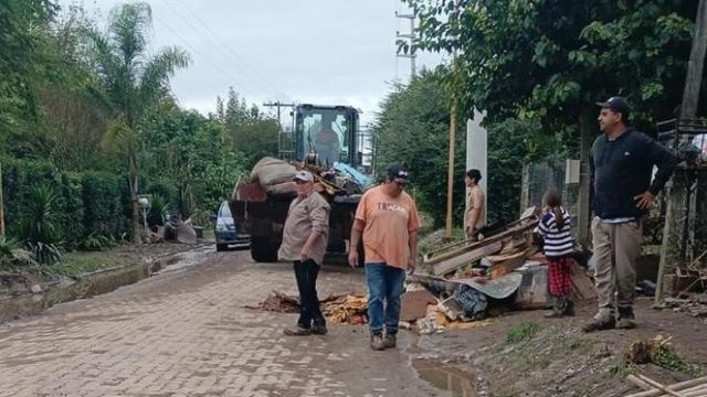 La Provincia reforzó la asistencia en Aguilares tras el temporal y analiza obras preventivas.