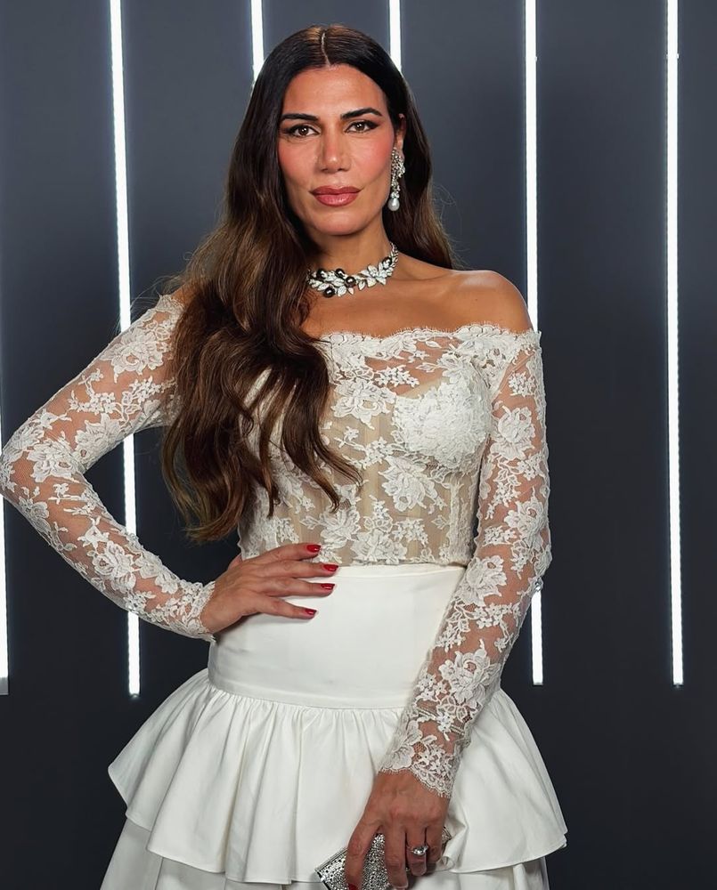 Flor de la V lució un espectacular look total white y marcó tendencia en Instagram