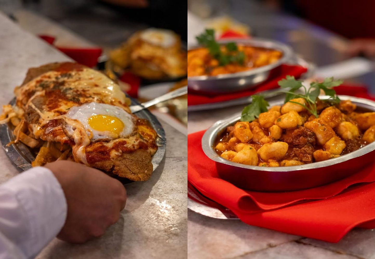 Así se ven los platos del bodegón.