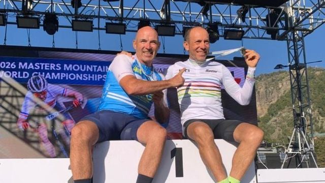 Reartes y Cavallaro, en el podio del Mundial de mountain bike.