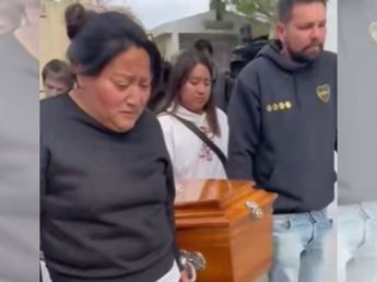 El momento más triste: el último adiós a Ángel, el nene de 4 años que murió en Comodoro Rivadavia