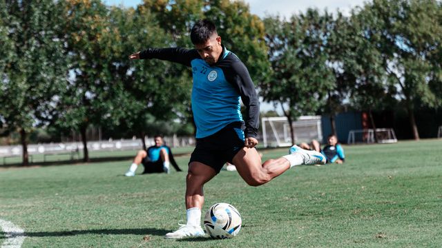 El "Uvita" Fernández, con chances de volver a ser titular en Belgrano.