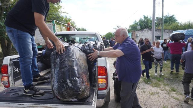 El ministro Masso participó de los operativos de asistencia.