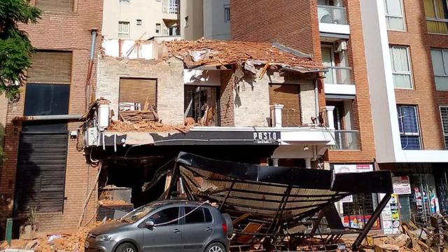 Derrumbe en Córdoba.