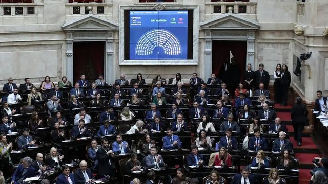 Sesión en la Cámara de Diputados por la nueva Ley de Glaciares