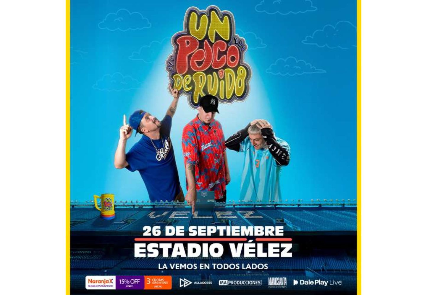 Los músicos anunciaron su primer estadio.