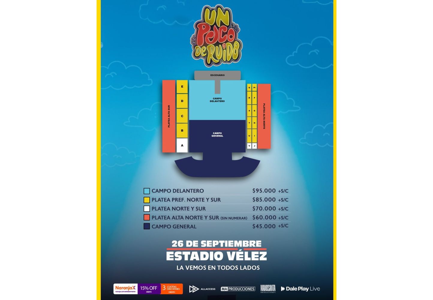 El precio de las entradas.