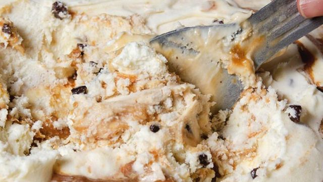 Helado de tramontana casero.