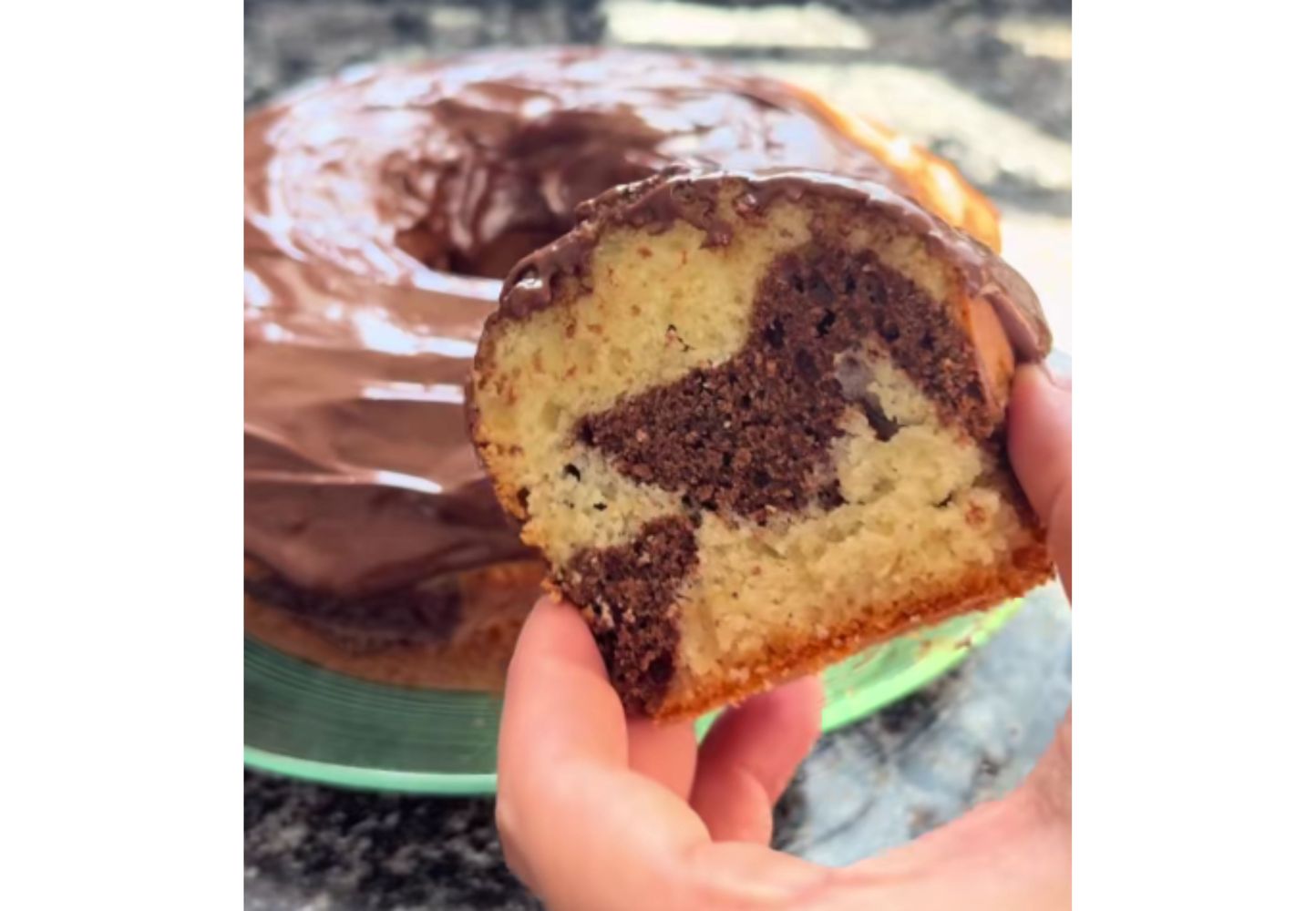 Esta receta de budín marmolado es un éxito para la tarde.