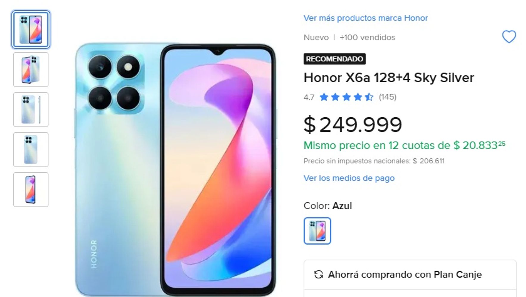 El celular más recomendado de Honor