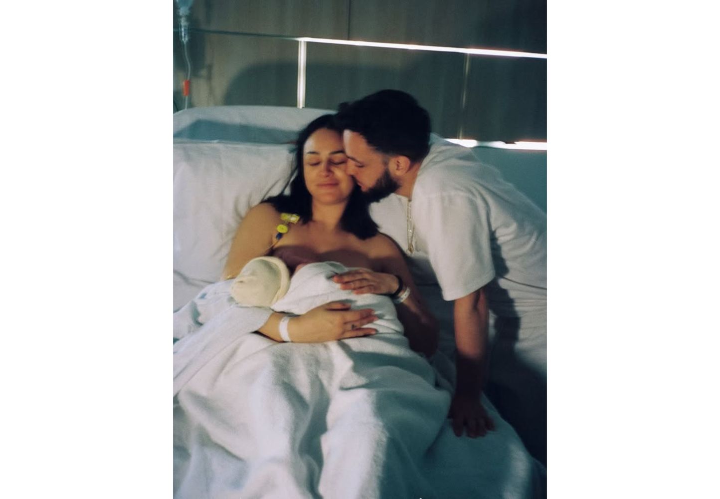La familia posó para las redes.