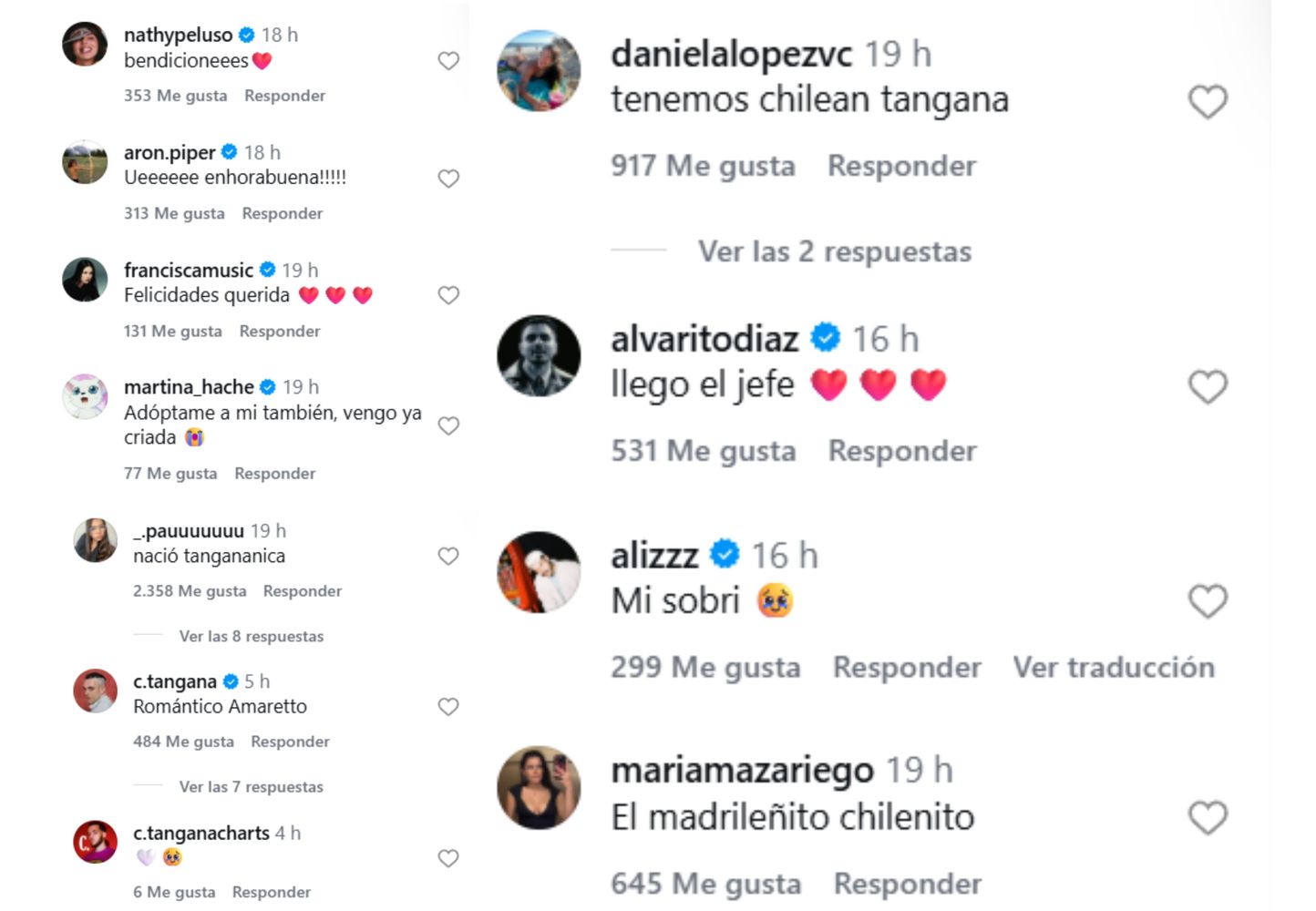 Los comentarios de los colegas de C. Tangana.