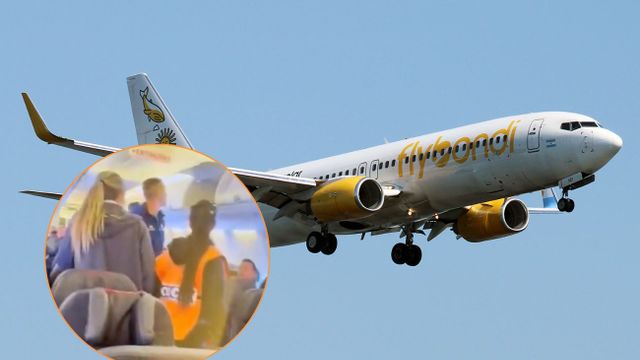 Escándalo dentro de un avion.