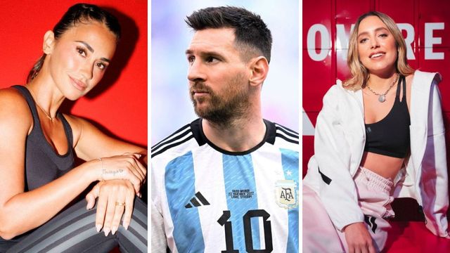 Antonela Rocuzzo-Leionel Messi- Sofi Martinez- 