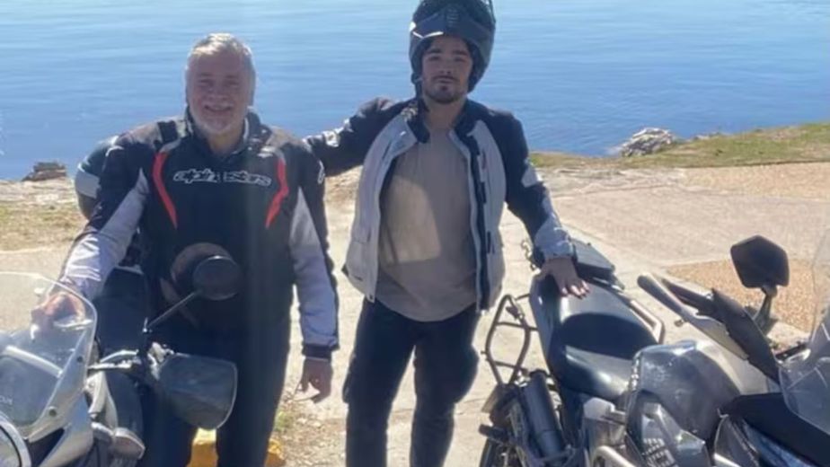 Padre e hijo: quiénes son los cordobeses que salieron en moto a Estados Unidos para el Mundial