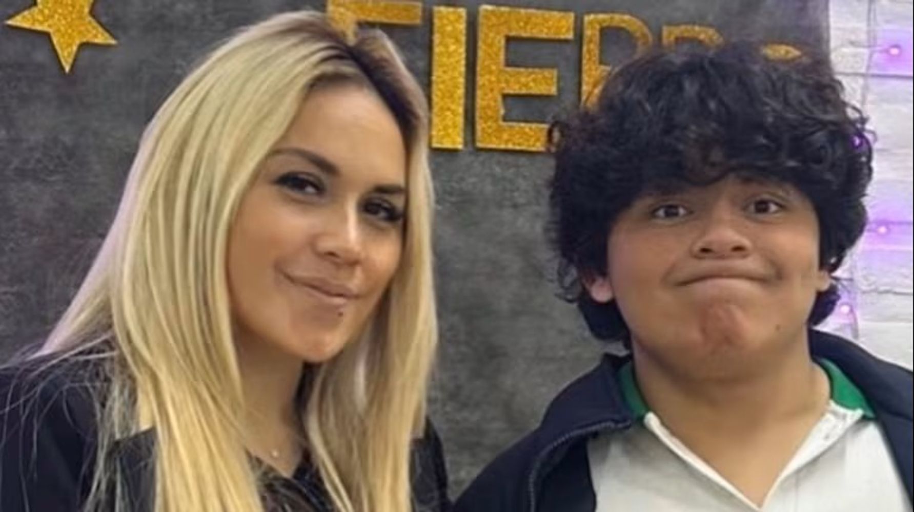 Verónica Ojeda y Dieguito