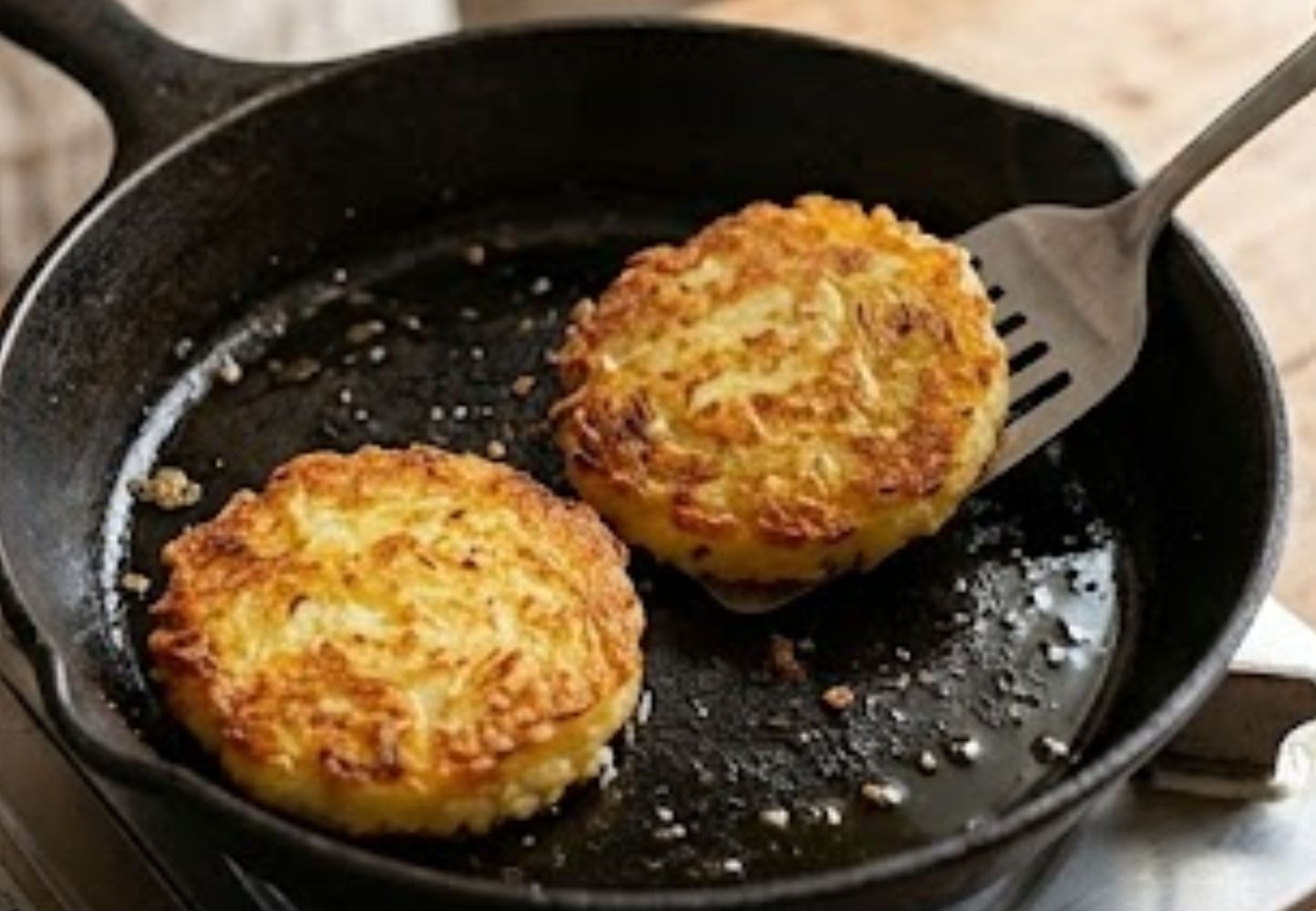 La clave está en que el aceite esté bien caliente cuando se cocina la papa.