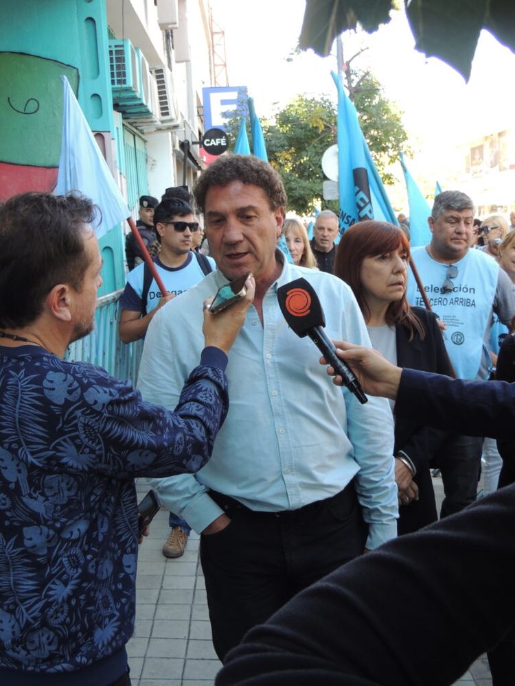 Roberto Cristalli de la Unión de Educadores de la Provincia de Córdoba.