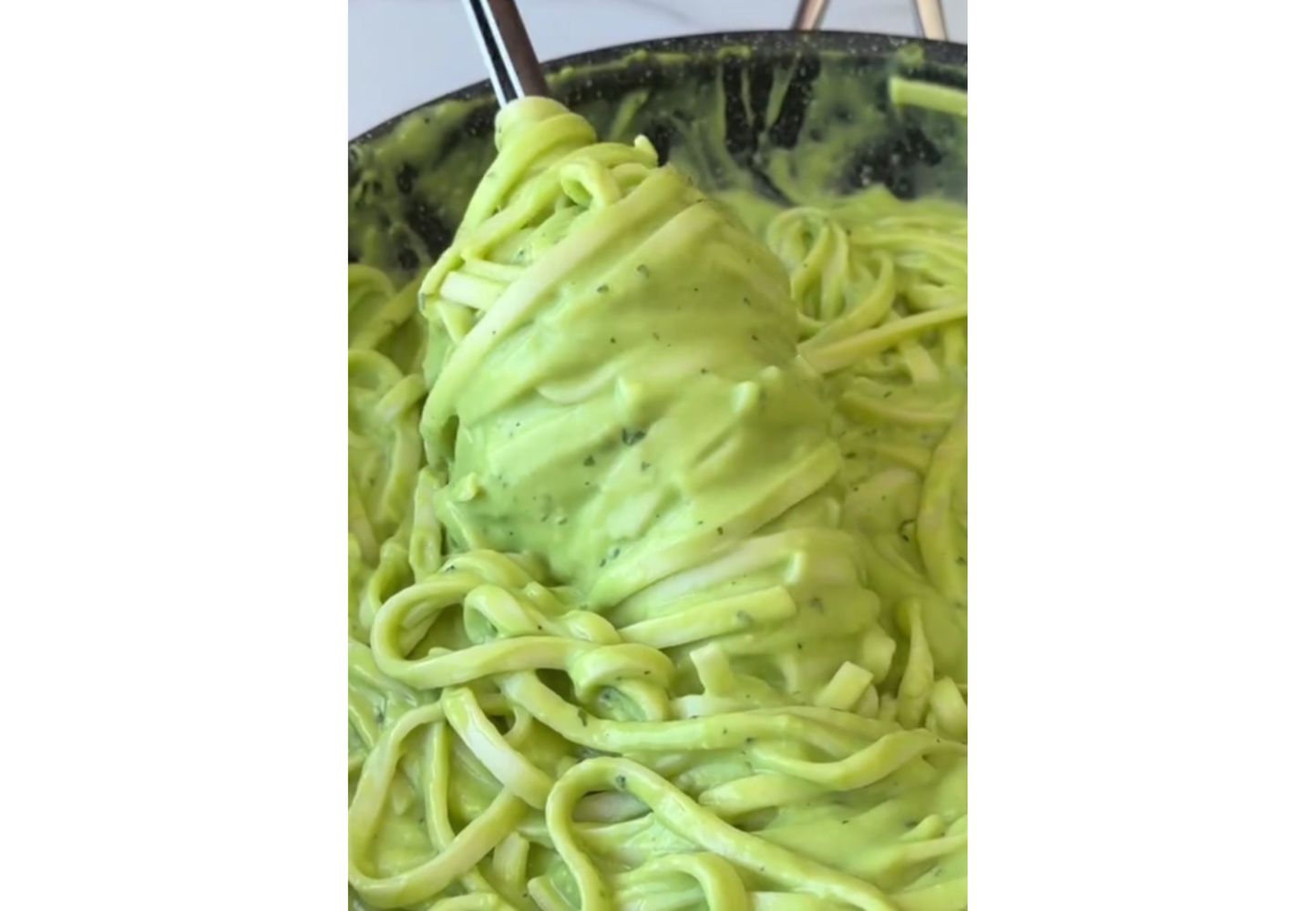 Así quedan los fideos con esta receta.