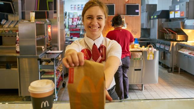 empleado de McDonald's.