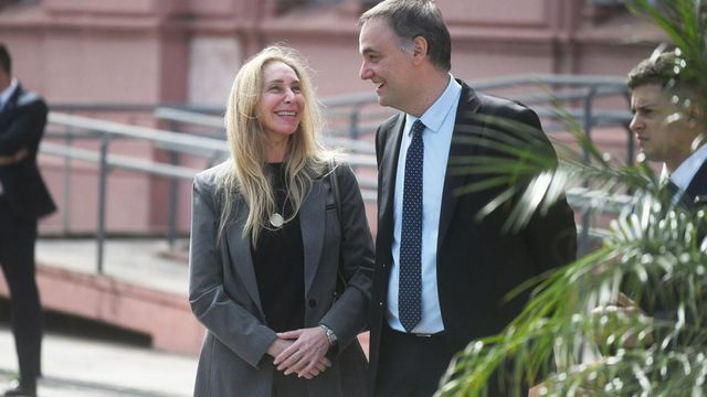 Karina Milei y Manuel Adorni