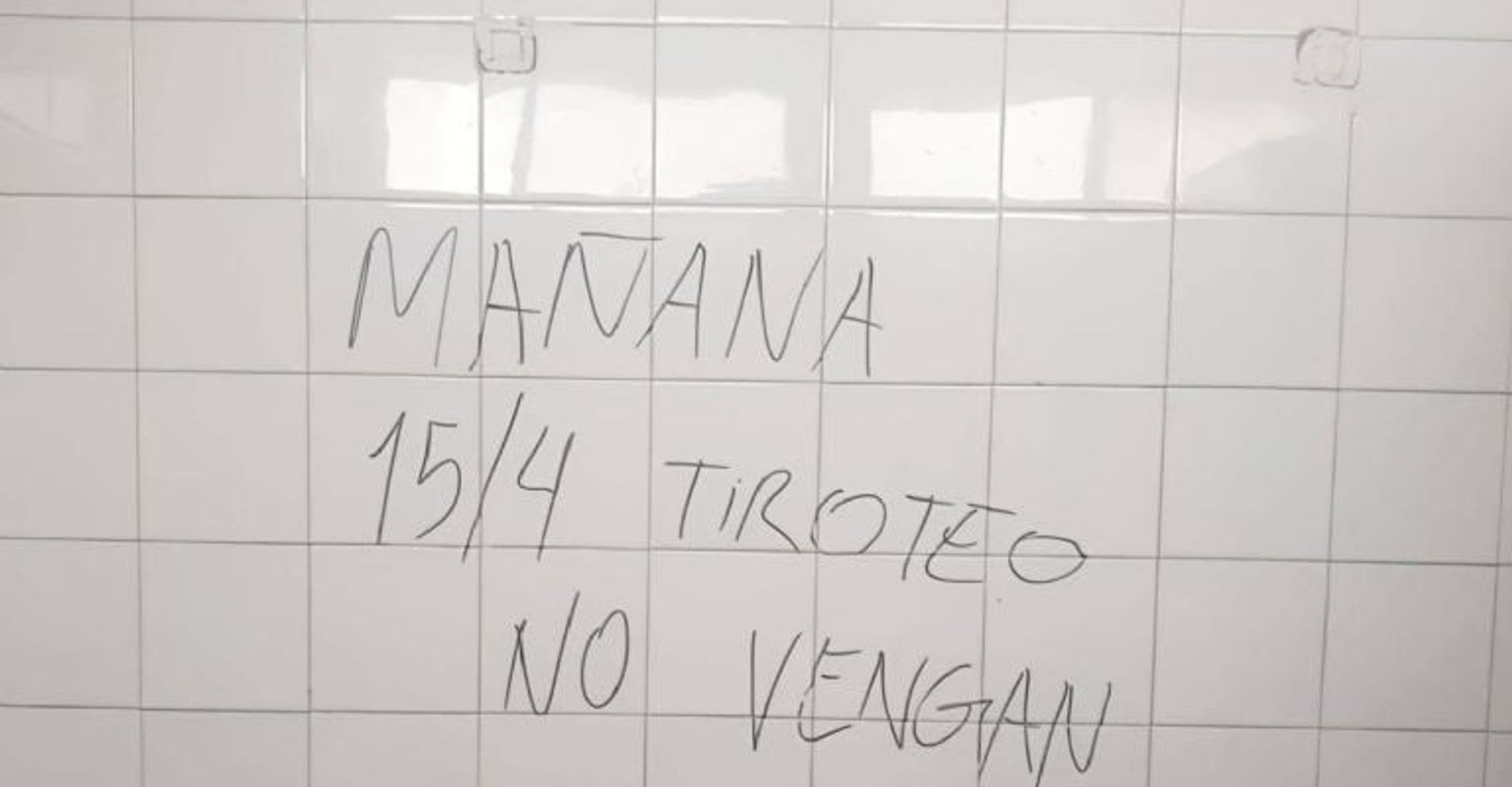 El mensaje dentro de la institución.