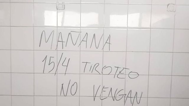 Amenaza de tiroteo en una escuela de Córdoba.