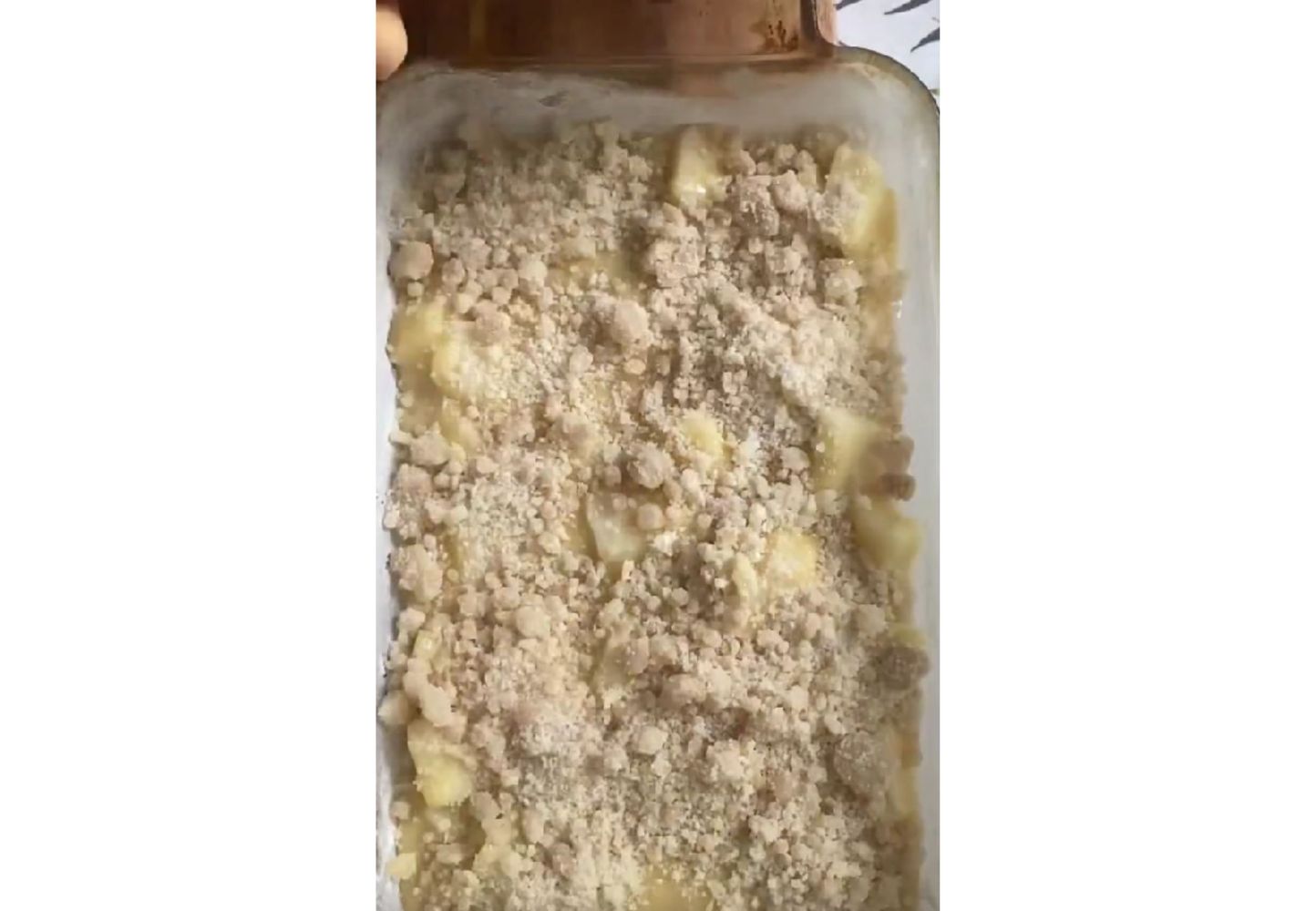 La combinación ideal entre la húmedad de las peras y el crumble.