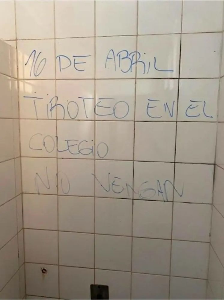 El mensaje encontrado en Córdoba.