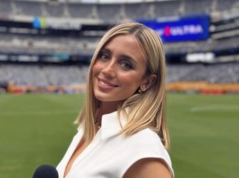 Morena Beltrán apostó un look sastrero y arrasó en el Superclásico con un outfit total black