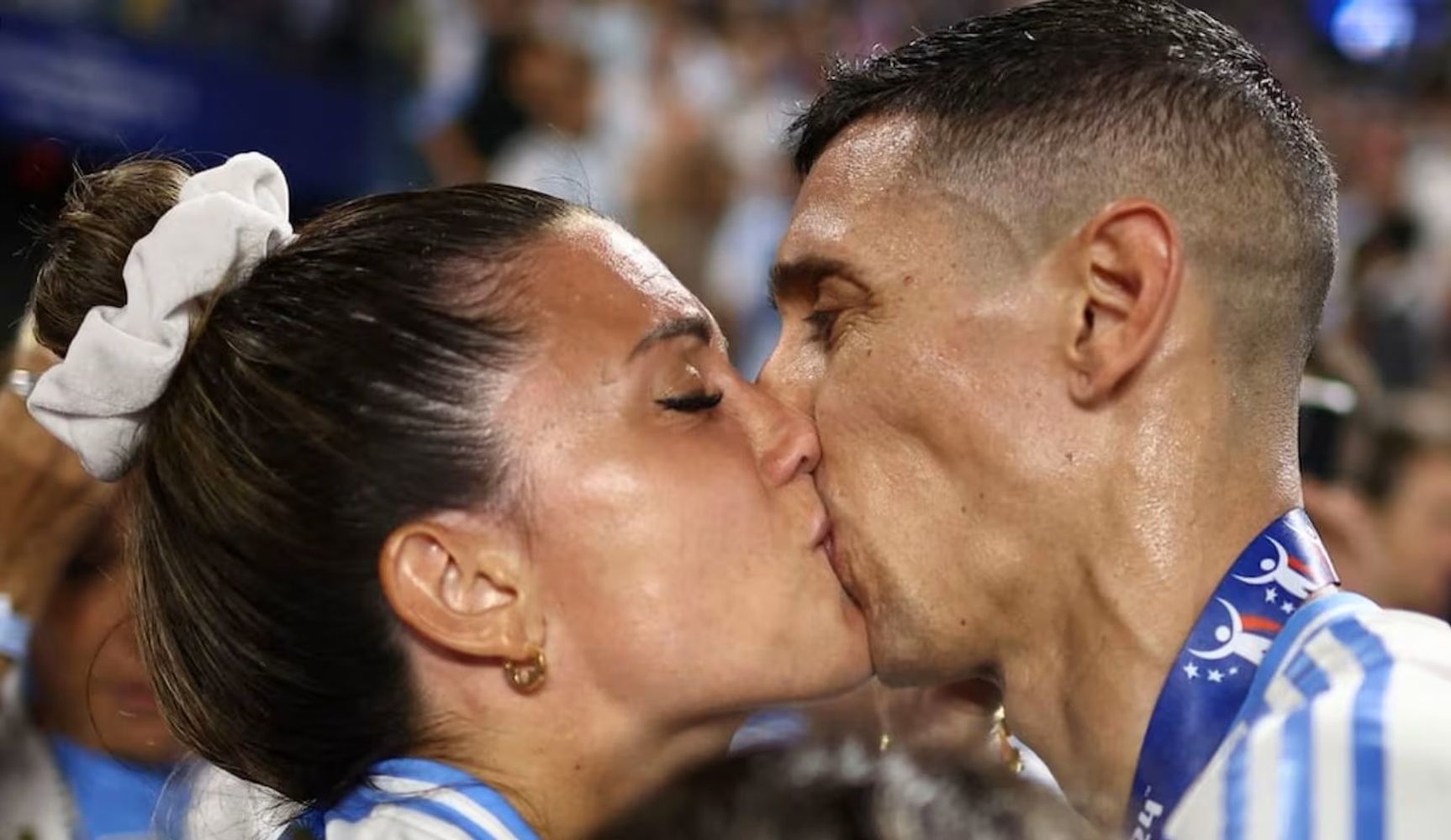 Ángel Di María y Jorgelina Cardoso