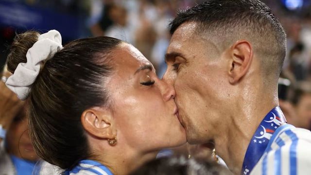 Ángel Di María y Jorgelina Cardoso