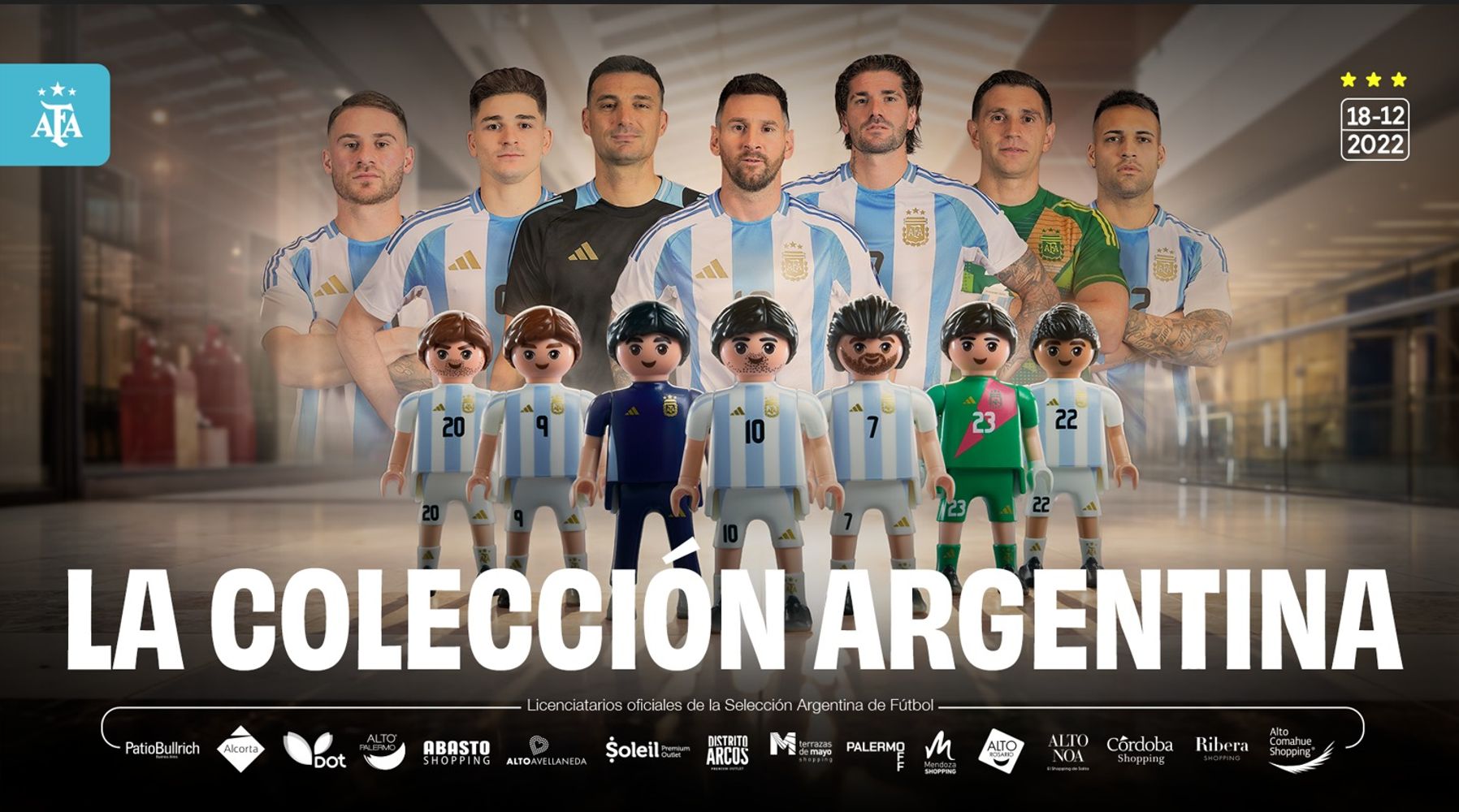 Playmobil de la Selección Argentina.