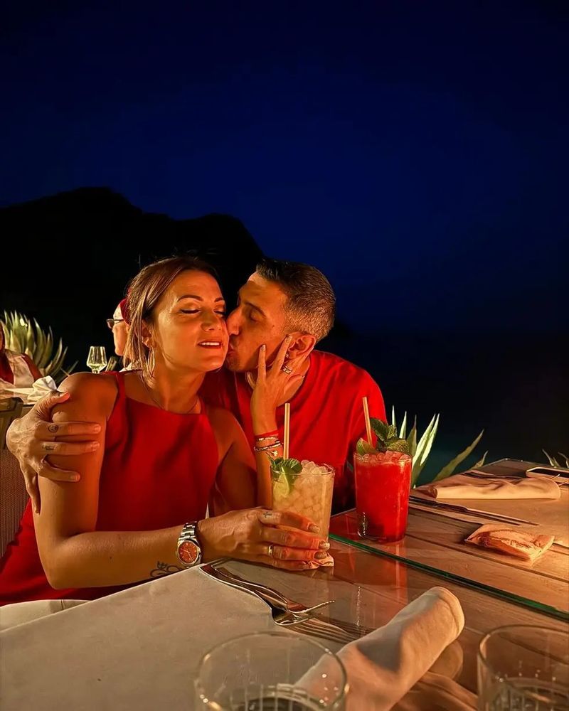 Ángel Di María y Jorgelina Cardoso