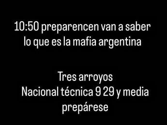 Amenazas de tiroteo en escuelas de Tres Arroyos a traves de redes sociales: activaron protocolos de seguridad en la Secundaria N° 9