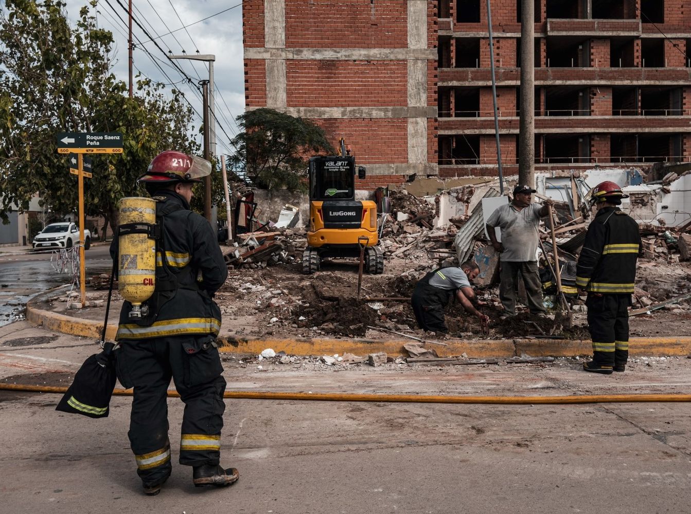Bomberos Voluntarios junto a CESPAL contuvieron una fuga de gas natural