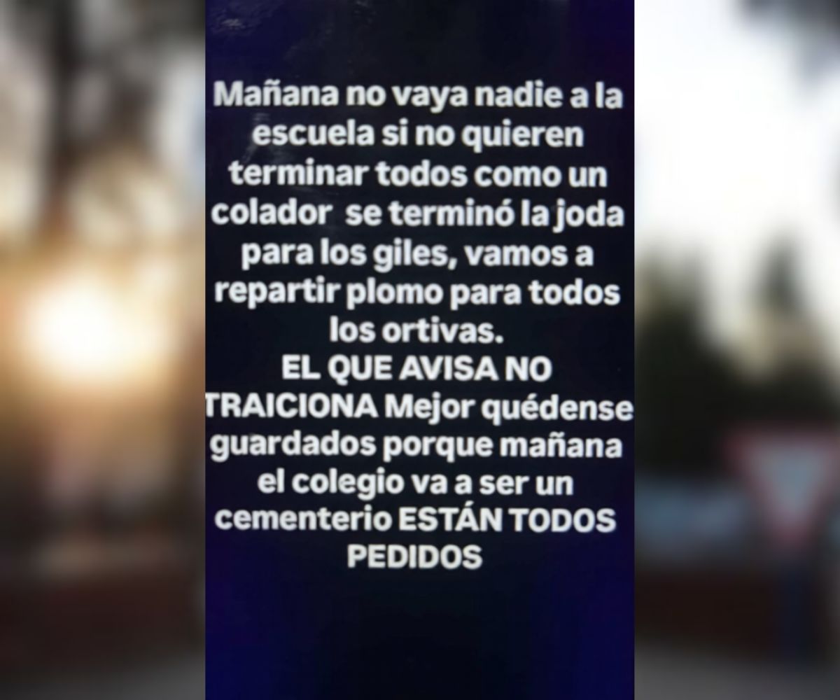 Amenazas en colegios de Gualeguaychú