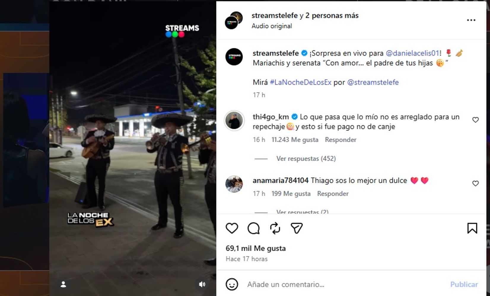 El regalo de Thiago Medina a Daniela Celis