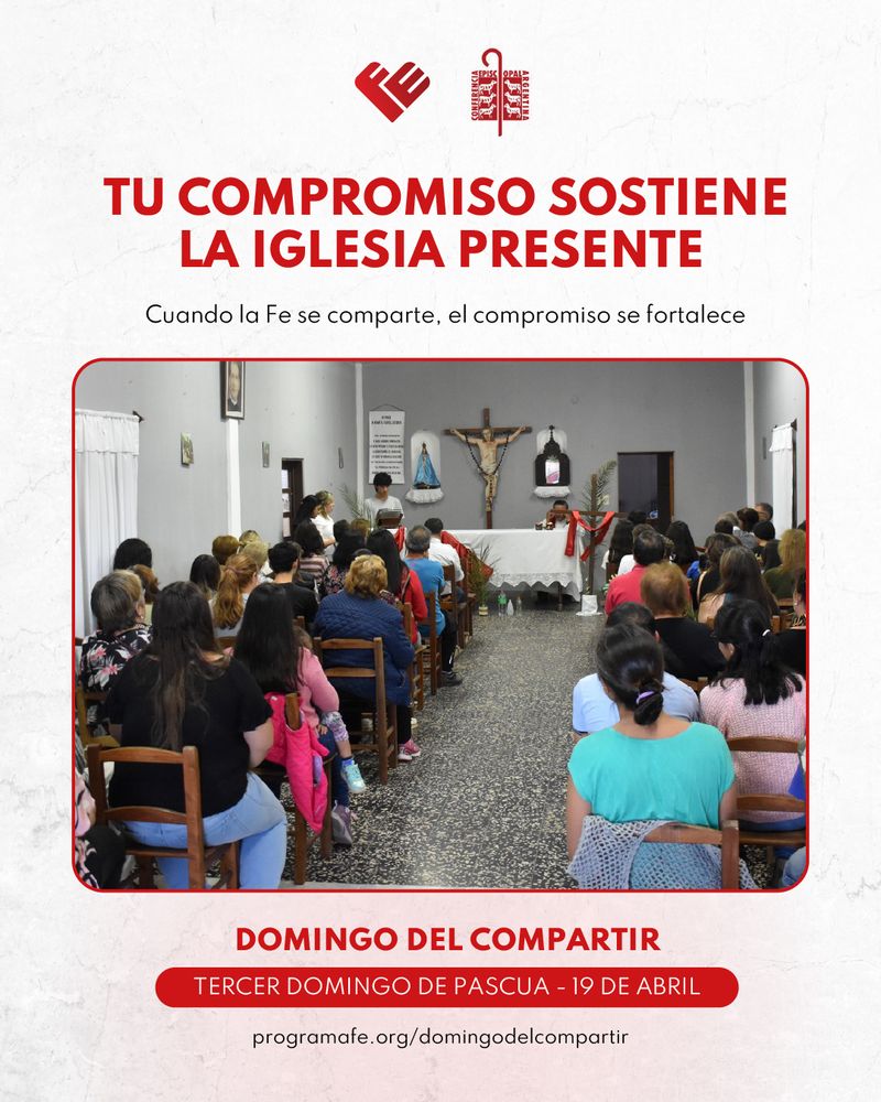 El Domingo del Compartir busca fortalecer el sostenimiento de la misión eclesial en todo el país mediante el compromiso solidario de los fieles.